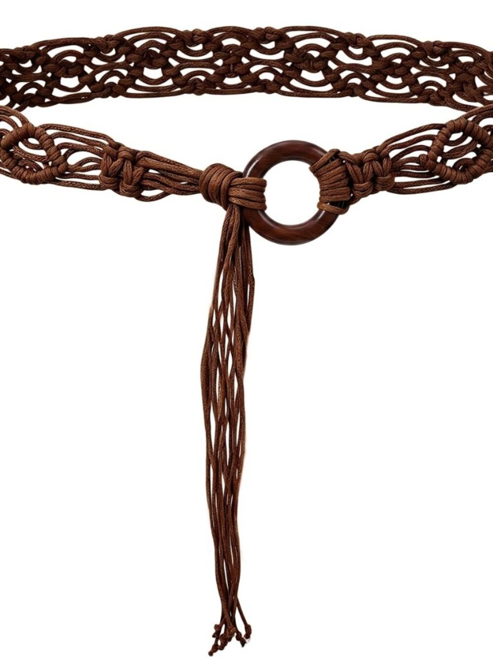 Boho Woven Belt for Women Boho Braided Western Belt Hand-Woven Wax Renaissance